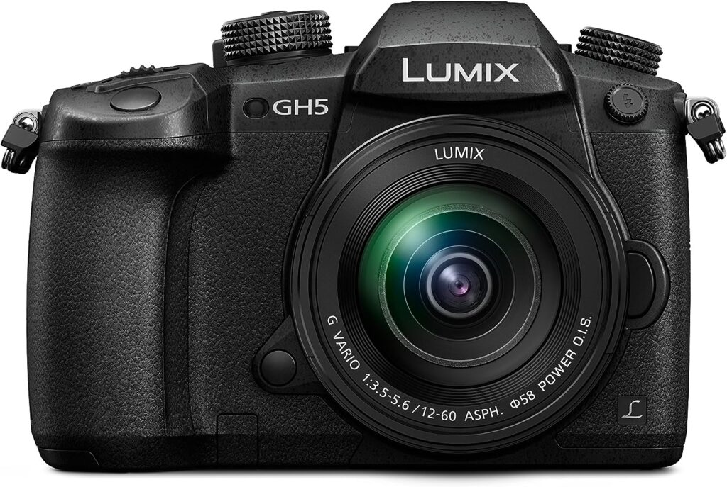 Panasonic Lumix DC-GH5M Fotocamera Digitale Mirrorless con Obiettivo Lumix DG Vario 12-60mm, 20.3 MP con Sensore MOS Digital Live