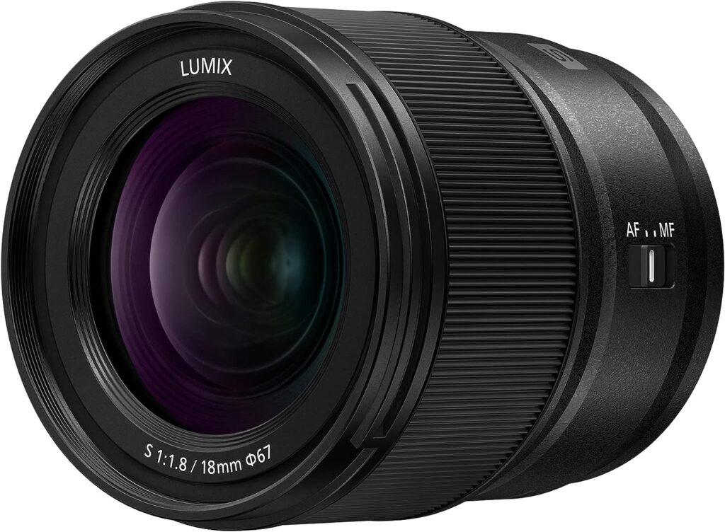 Panasonic Obiettivo per fotocamera serie LUMIX S, 18 mm F1.8 L-Mount Obiettivo intercambiabile per fotocamere digitali mirrorless Full Frame - S-S18
