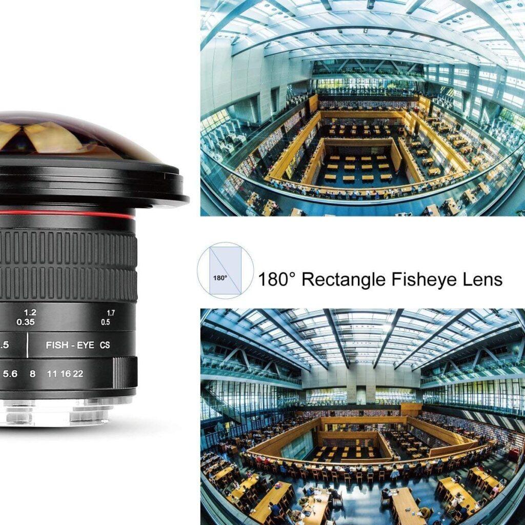 Meike Optics MK 8mm f3.5 - Obiettivo Fisheye ultra grandangolare per Canon EF Mount