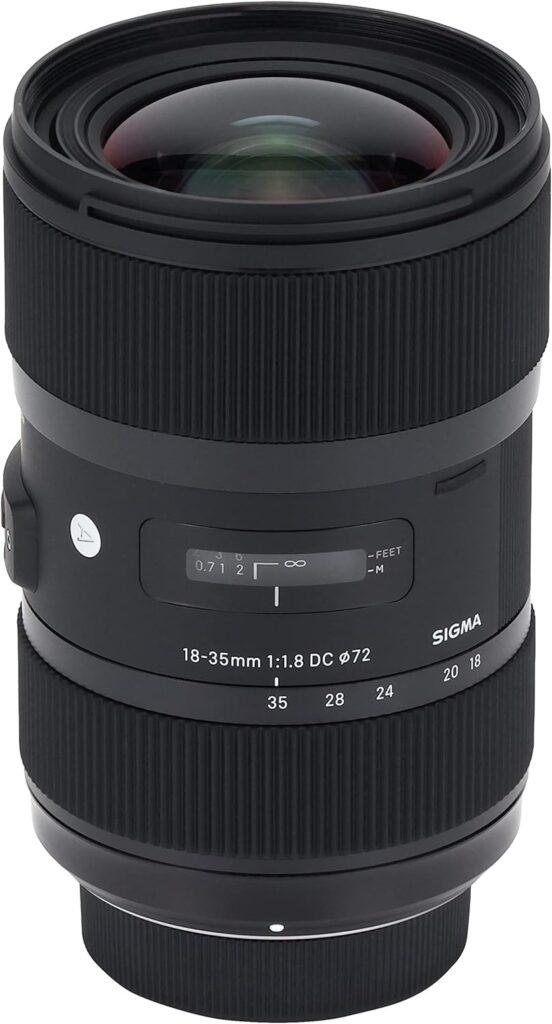 Sigma 210955 Obiettivo 18-35 mm-F/1.8 (A) AF DC HSM, Attacco Nikon, Nero