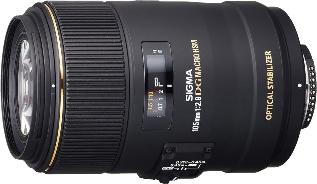 Sigma 258101, Obiettivo 105 mm f/2.8 Macro (Ex DG OS HSM) per Canon, Nero